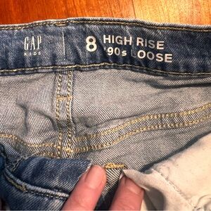 GAP Kids Blue Denim High Rise Jeans size 8